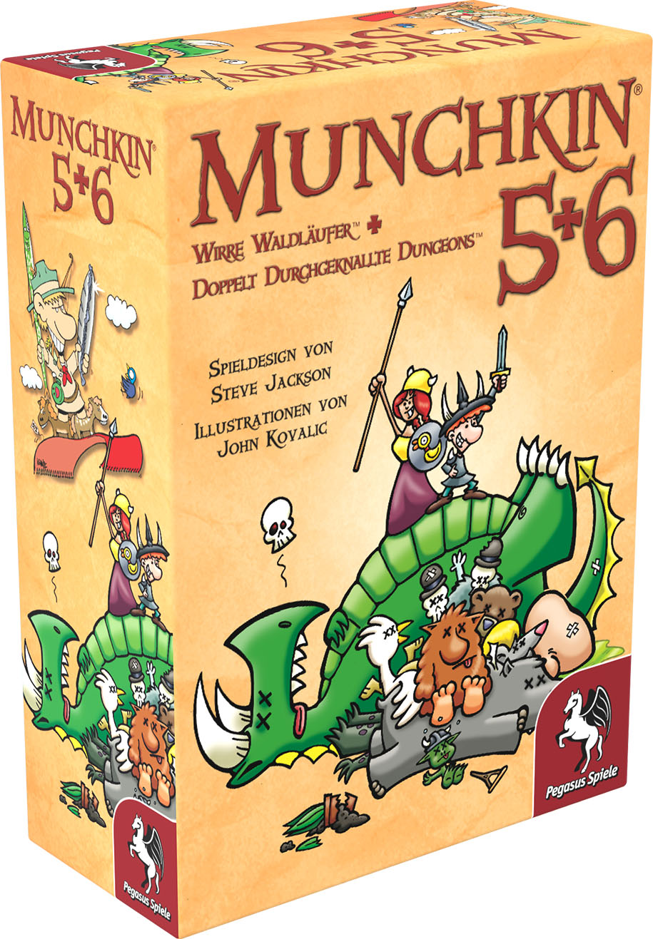 Durchgeknallte Dungeons Erweiterung - benötigt das Basisspiel Munchkin 6 