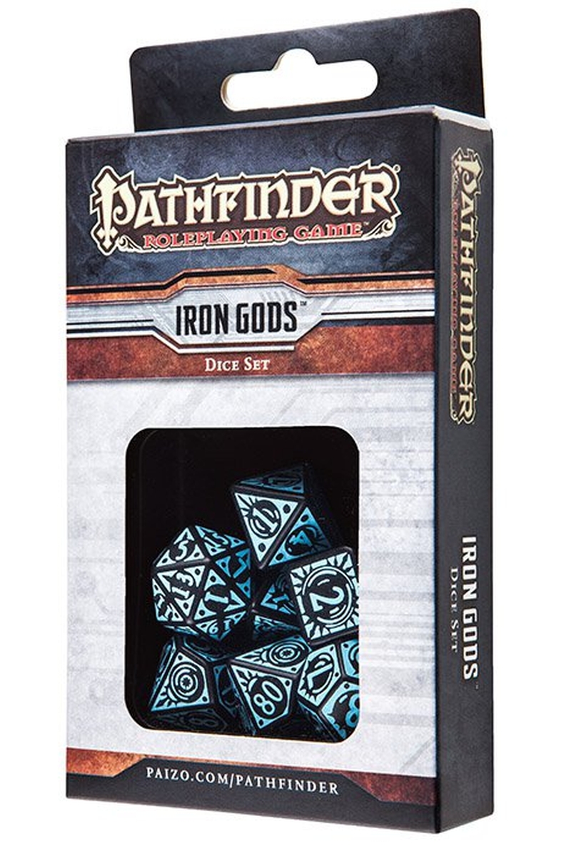 PATHFINDER Iron Gods dice set by Q-workshop & Paizo D&D Adventure Path 