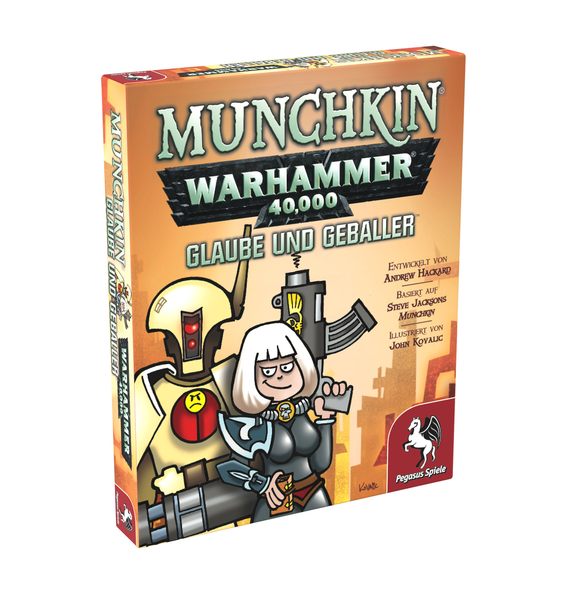 Pegasus NEU&OVP Munchkin Erweiterung Glaube und Geballer Warhammer 40.000 