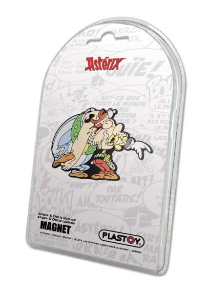 Asterix und Obelix lachend - Magnet